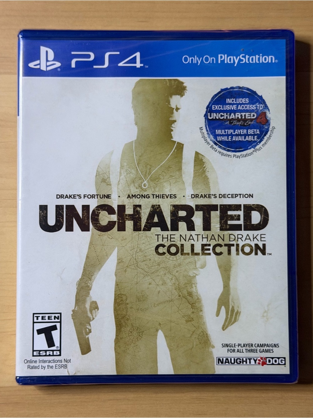Sony PS4 Uncharted: The Nathan Drake Collection - White & Gold Cover